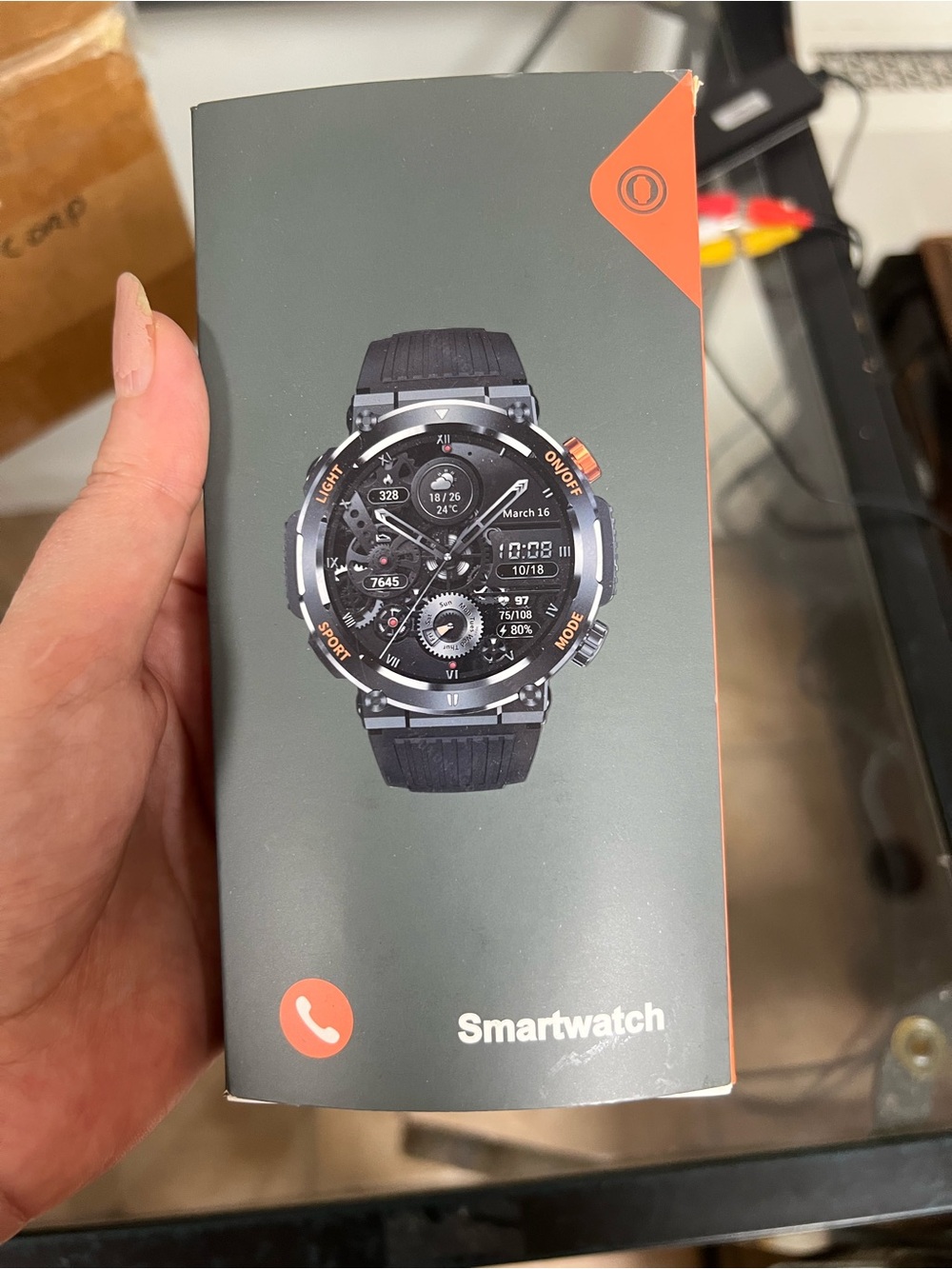 Smartwatch Rugged Sport Design in Black - Unbranded